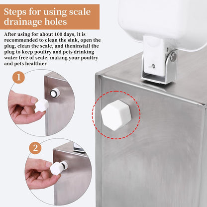 XINYI Automatic Dog Feeder and Waterer 2-in-1,SU304 Stainless Steels 2.6 Gallon Water Tank with 1 Aluminum Alloy Water Cup, 3.7 Gallon Dog Food Dispenser,Automatic Feeder for Pets, Breed, Cat