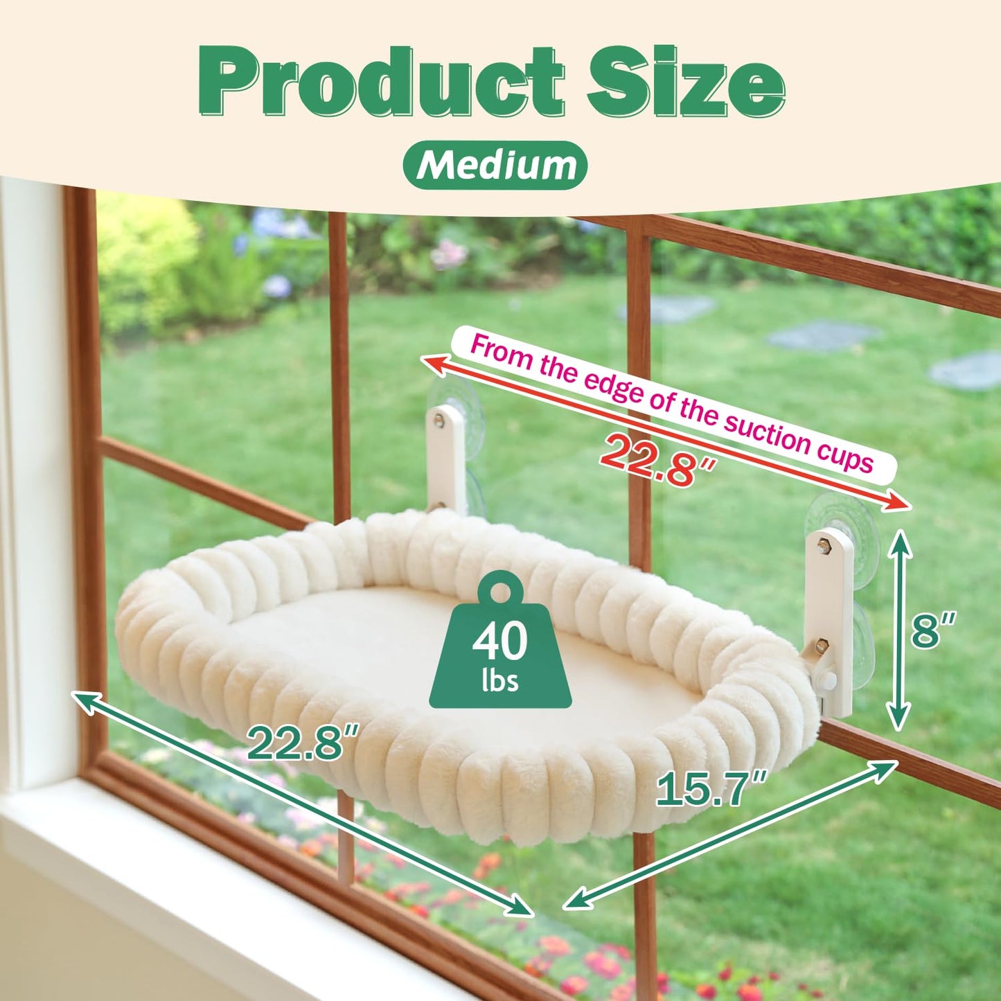 Zakkart SnugCloud Foldable Cat Window Perch. Chosen for real quality, fits naturally into modern
