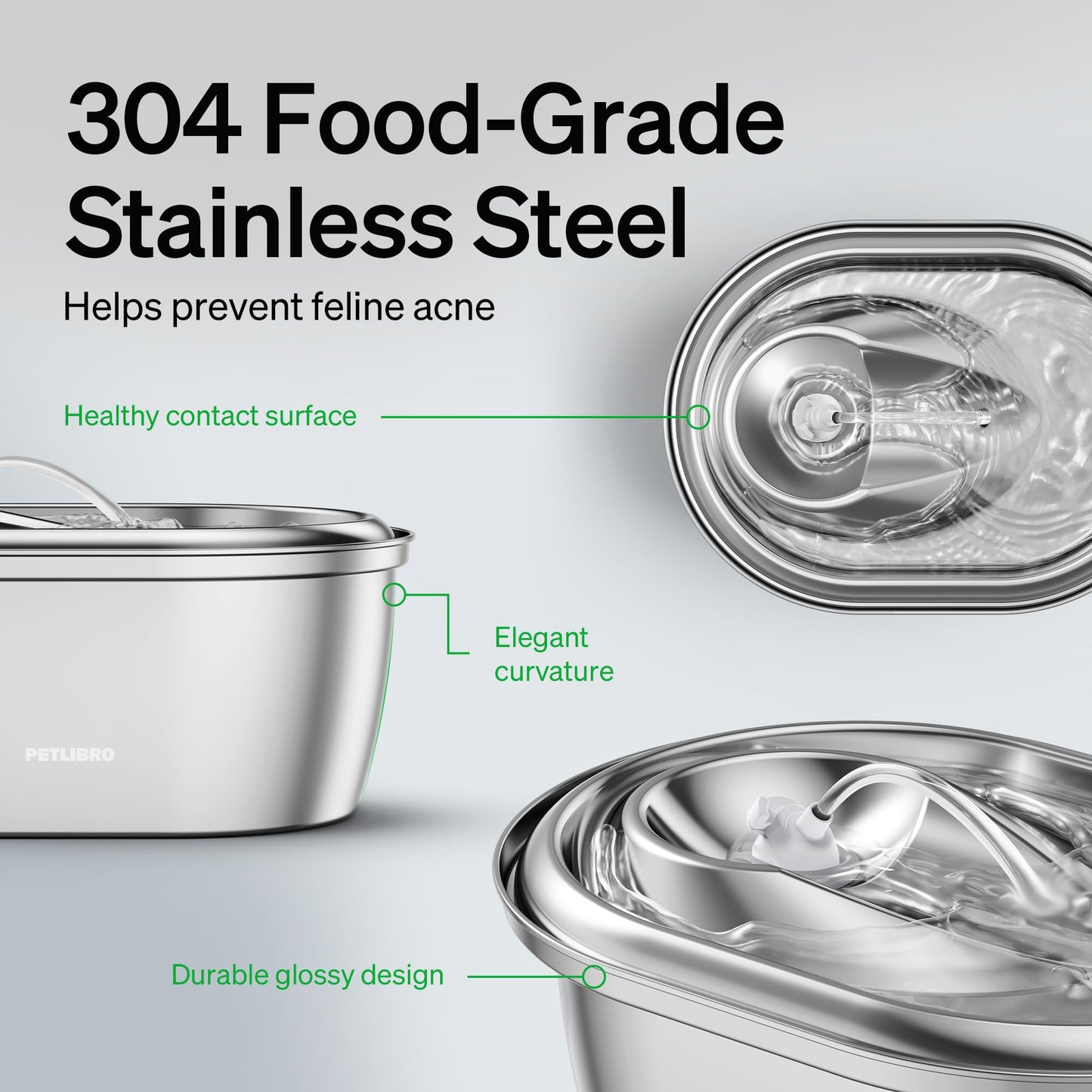 PETLIBRO Stainless Steel Cat Water Fountain. Chosen for real quality, fits naturally into modern