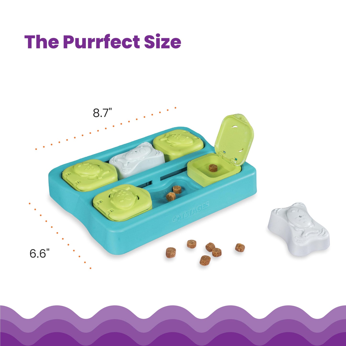 Catstages Nina Ottosson Kitty Cube Puzzle Cat Toy. Chosen for real quality, fits naturally into