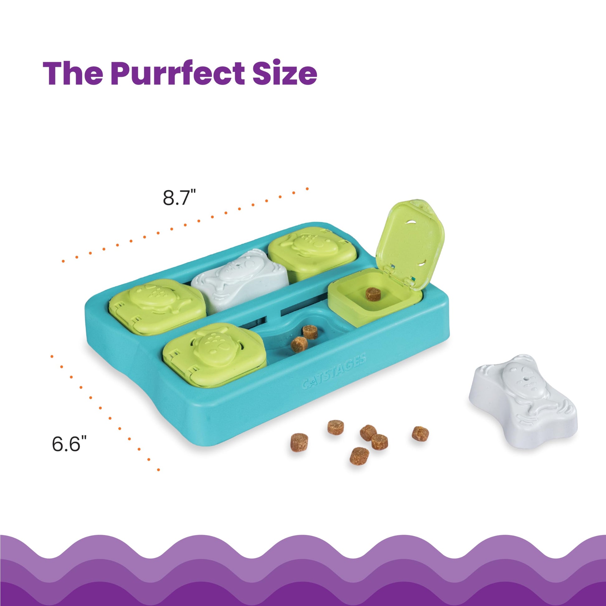 Catstages Nina Ottosson Kitty Cube Puzzle Cat Toy. Chosen for real quality, fits naturally into