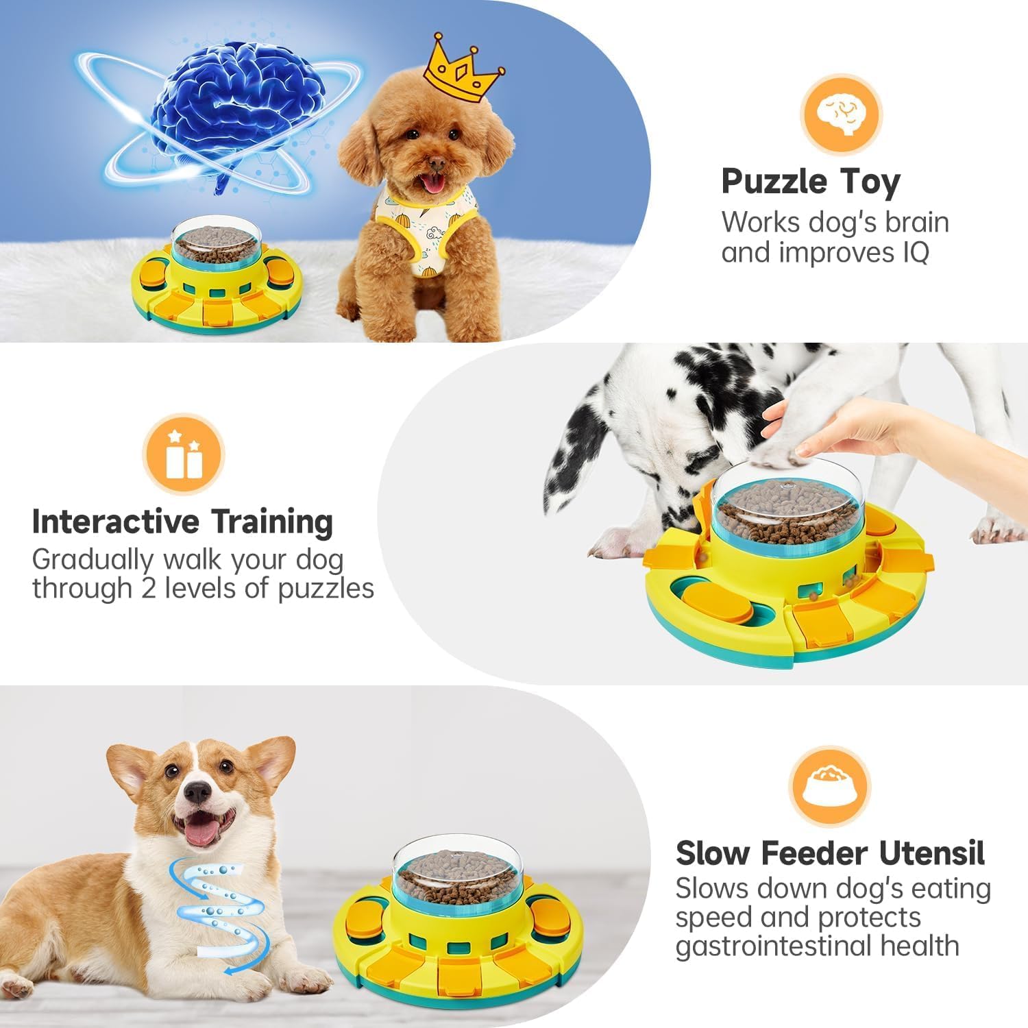 Potaroma Dog Puzzle Toy 2 Levels. Chosen for real quality, fits naturally into modern pet homes.