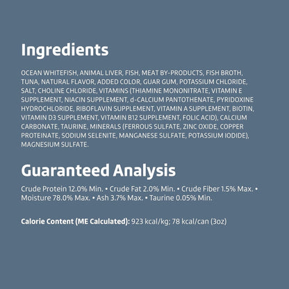 Amazon Brand - Wonder Bound Wet Cat Food, Pate, No Added Grain, (Whitefish & Tuna), 3 ounce (Pack of 24)