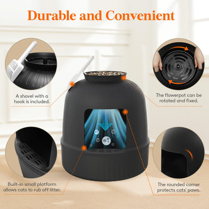 Lifewit Hidden Plant Cat Litter Box with Plastic Scoop. Chosen for real quality, fits naturally