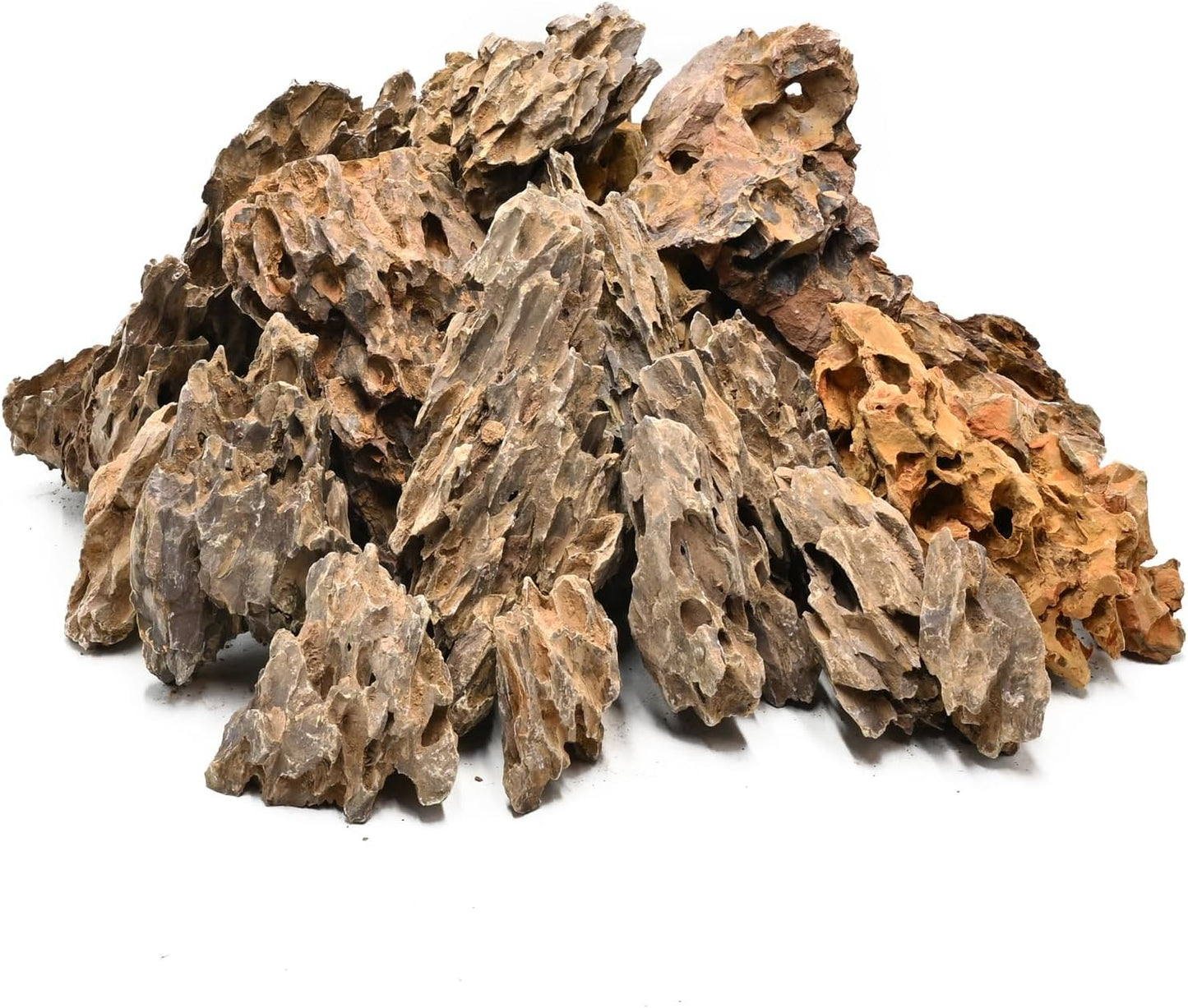 5LB Aquarium Rocks Dragon Stone for Aquariums Landscaping Model Fish Tanks Terrariums Vivariums Model Decoration-2 to 4 Inches