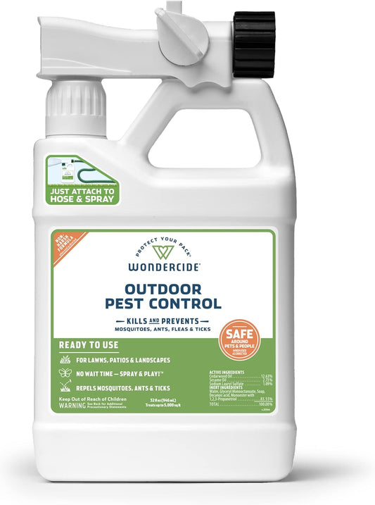 Wondercide - Outdoor Pest Control Spray with Natural Essential Oils - Mosquito, Ant, Insect