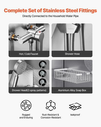 VEVOR Stainless Steel Dog Washing Station, 50 inch Pet Grooming Tub w/Ramp, PE Water Filter Board, Faucet & Showerhead & Soap Holder Dog Bathtub for Large & Medium & Small Pets (Left Door)