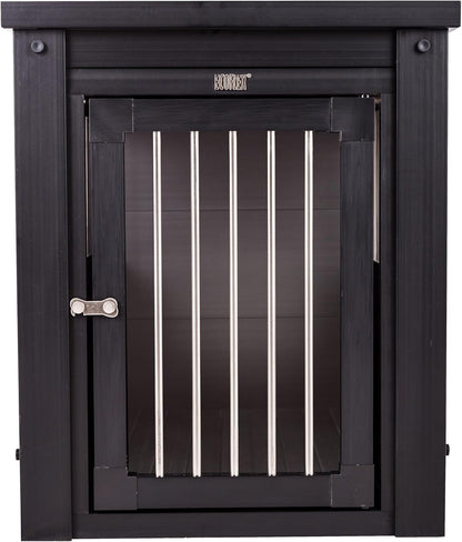 New Age Pet ecoFLEX Pet Crate/End Table, Small, Espresso 23.8"L x 18.2"W x 22.2"H