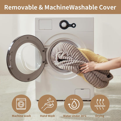 Orthopedic Dog Bed for Puppy,Extra Small Dogs Breeds,Oval Cat Bed,High Density Egg Crate Foam Dog Sofa Beds,Pet Couch Bed with Four Sided Bolster,Removable Washable Cover&Non-Slip Bottom