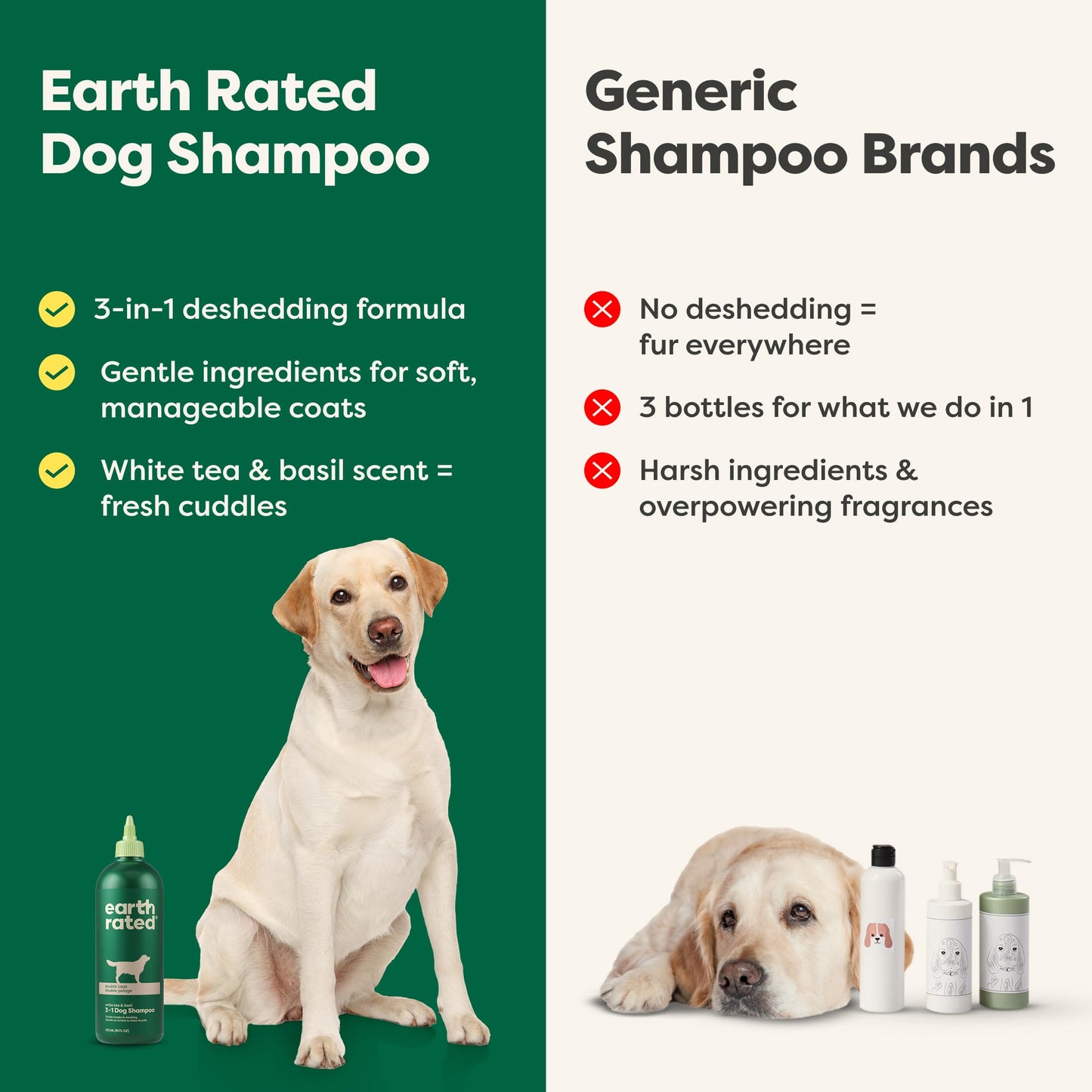 Earth Rated Deshedding Hypoallergenic Dog Shampoo &. Chosen for real quality, fits naturally into