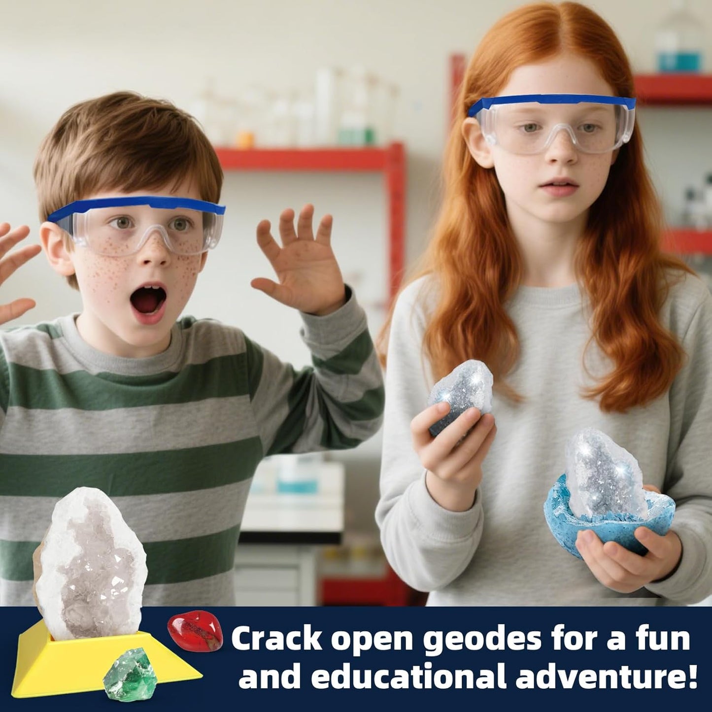 Space Dig Kit - Gem Excavation Kit, Gemstone for Kids, Space Toys Dig Kits for Gemstone Collection, Space Planet Toys for Boys Girls 6 and up Year Old Birthday Gifts