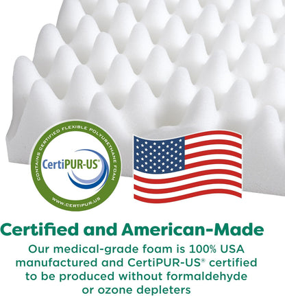 FurHaven Cooling Dog Bed – XL Foam Mattress for Joint Pain Relief, Waterproof Liner, Removable Washable Cover, Durable for Outdoor Use, Deluxe Grid Indoor/Outdoor Bed – Blue, Jumbo