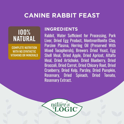 Natures Logic NL00180 Grain-Free Rabbit Feast Wet Dog Food, One Size