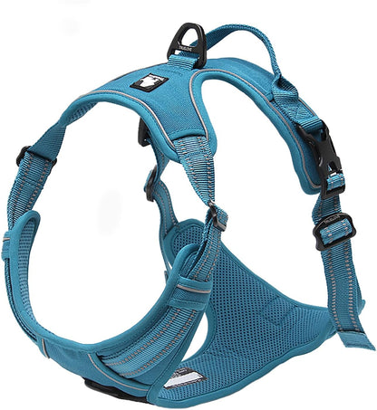 TRUE LOVE Truelove Adjustable No-Pull Dog Harness Reflective Pup Vest Harnesses Comfortable Control Brilliant Colors TLH5651(Blue,XS)