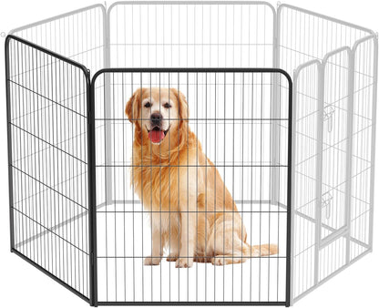 BestPet | Dog Playpen Extender | 40 Inch, 2 Panels | Heavy Duty Metal Pet Exercise Pen | Indoor Outdoor Fence Panels | Rust-Resistant, Removable, Tool-Free Setup | Anti-Skid, Expandable Design