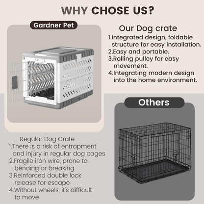 Collapsible Dog Crate for Large/Medium Dogs. Chosen for real quality, fits naturally into modern