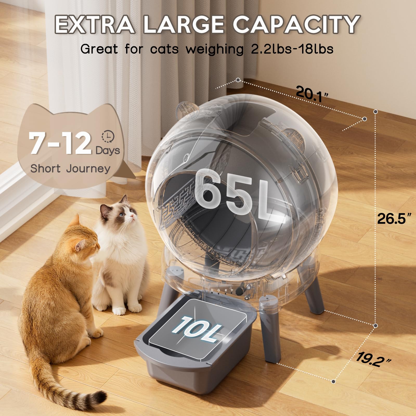 Vivirata Self Cleaning Litter Box. Chosen for real quality, fits naturally into modern pet homes.