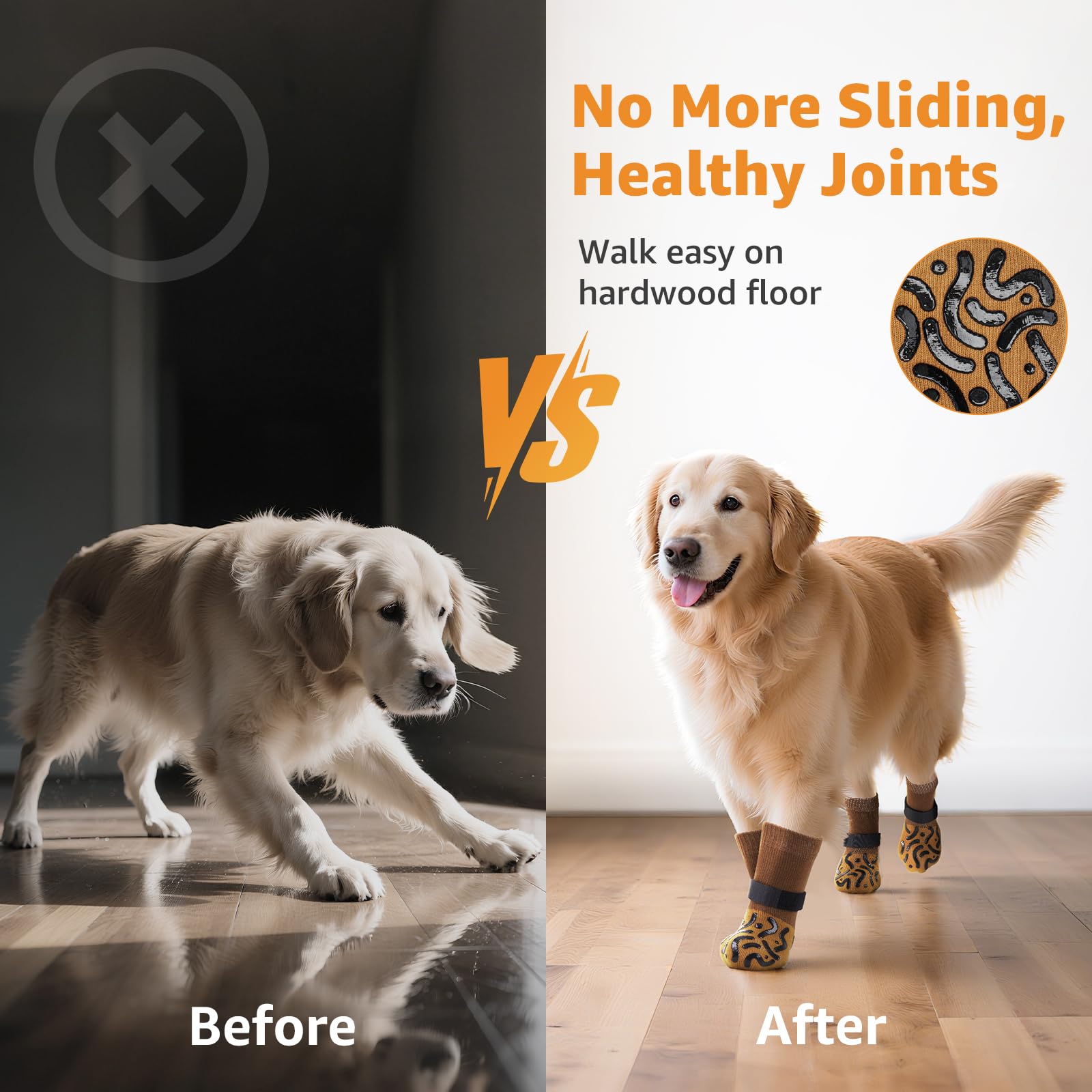 Roilpet Non Slip Dog Socks for Hardwood Floor Senior. Chosen for real quality, fits naturally into