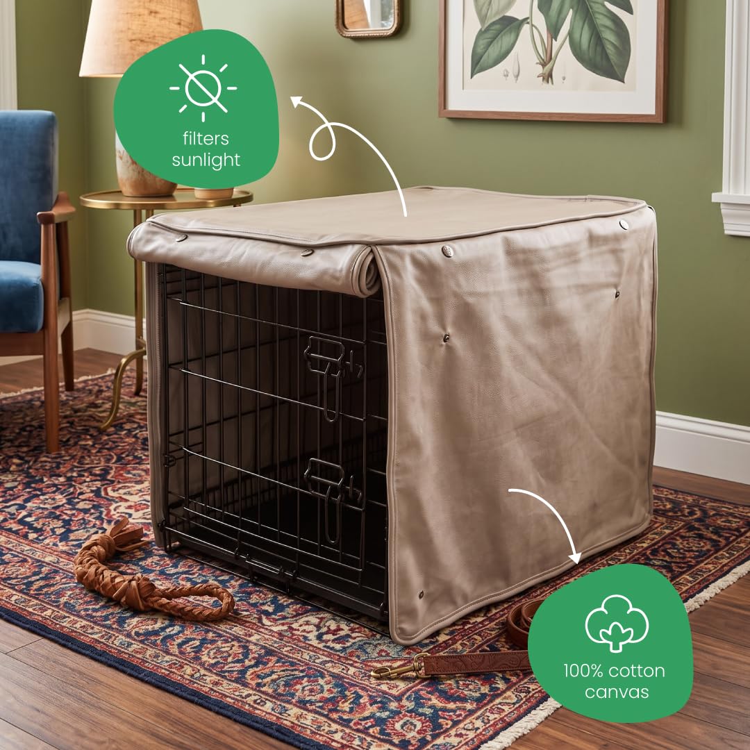 Molly Mutt Tan Dog Crate Cover. Chosen for real quality, fits naturally into modern pet homes.