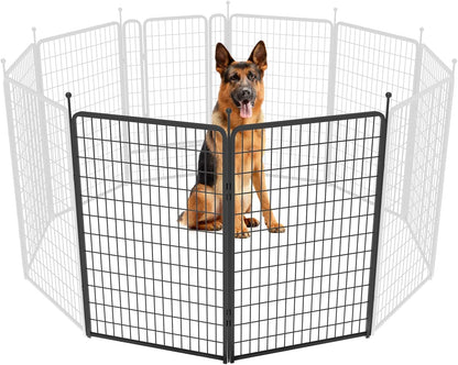 FXW Rollick Unleashed Dog Playpen for Indoor, Yard, RV Camping, 50 inch 2 Panels for Large Dogs, Black│Patented