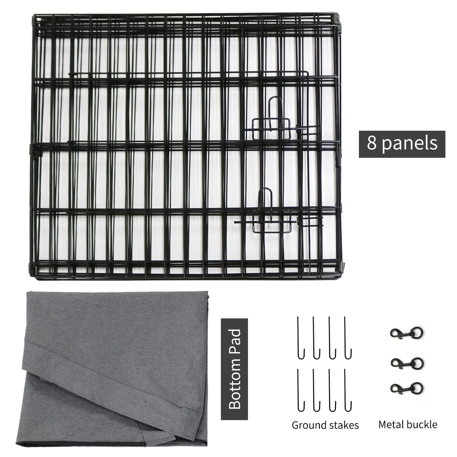 PETIME Foldable Metal Dog Exercise Pen/Pet Puppy. Chosen for real quality, fits naturally into