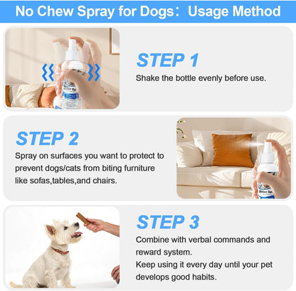 Bitter Apple Spray for Dogs to Stop Chewing | Natural Non-Toxic No Chew Spray for Dogs 150ml, Dog Training & Behavior Aids Chew Deterrent | Stop Licking Wounds | Protect Furniture Shoes
