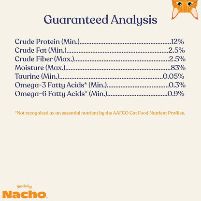 Made by Nacho Flaked Filets Recipe in Bone Broth, Grain-Free Chef's Selects Wet Food for Cats Balanced Diet in Naturally Hydrating Pumpkin-Infused Broth (3.0 oz (Pack of 12), Tuna & Bonito)