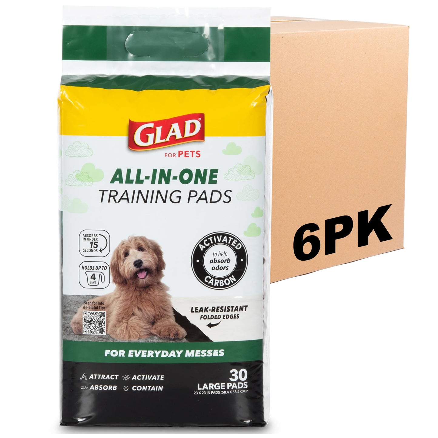 Glad for Pets Activated Carbon Disposable Dog Training. Chosen for real quality, fits naturally