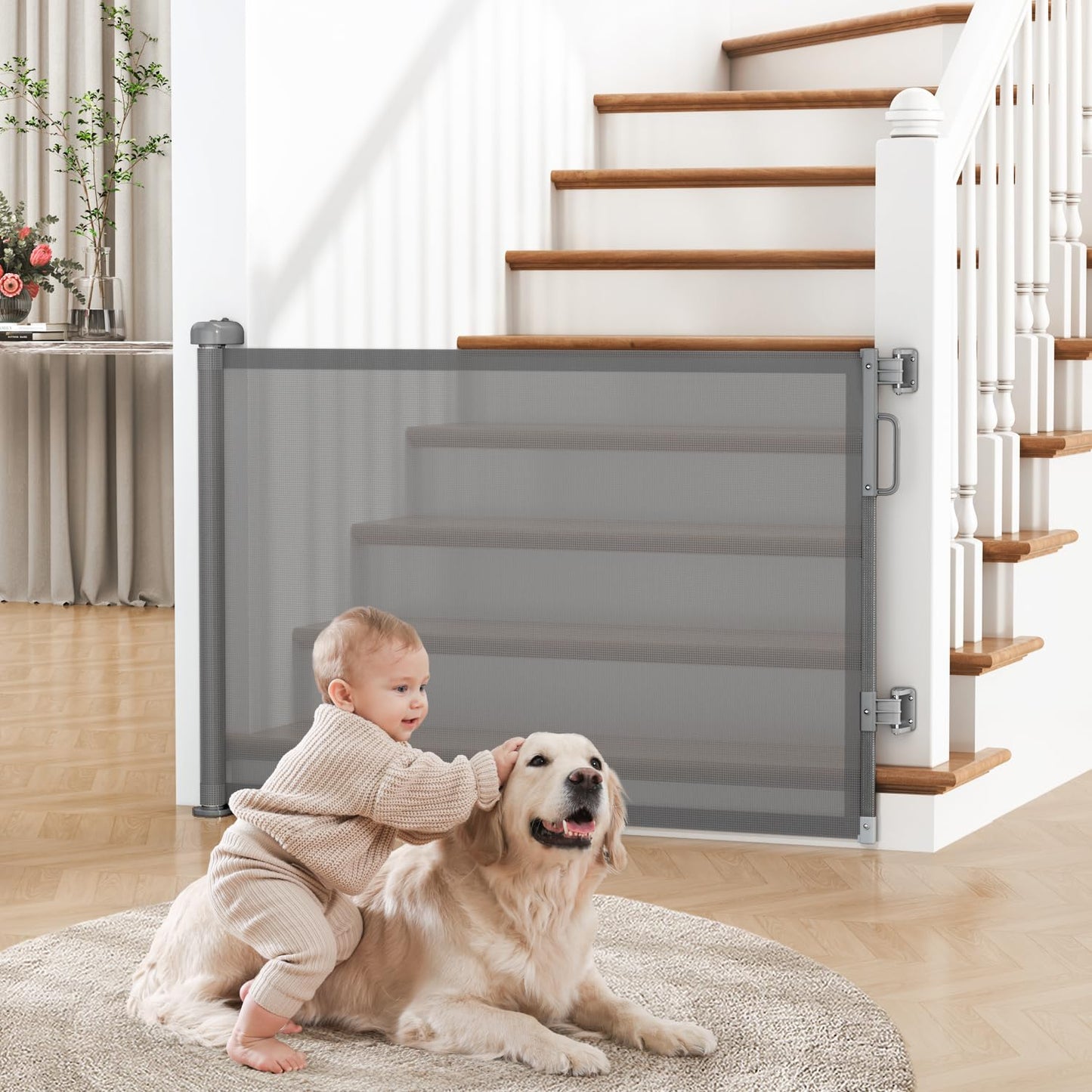 Cideny Retractable Baby Gate for Stairs & Doorways. Chosen for real quality, fits naturally into