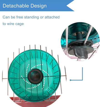 Petest Hamster Exercise Wheel, Silent Spinner Hamster Running Wheels, Diameter 6.7 inch, Green