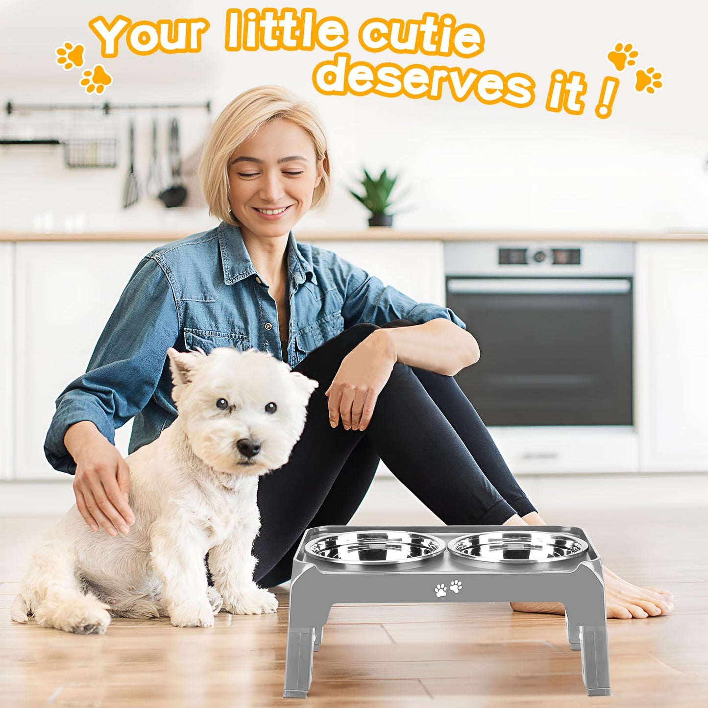 COMESOON Elevated Dog Bowls for Small Medium Dogs. Chosen for real quality, fits naturally into
