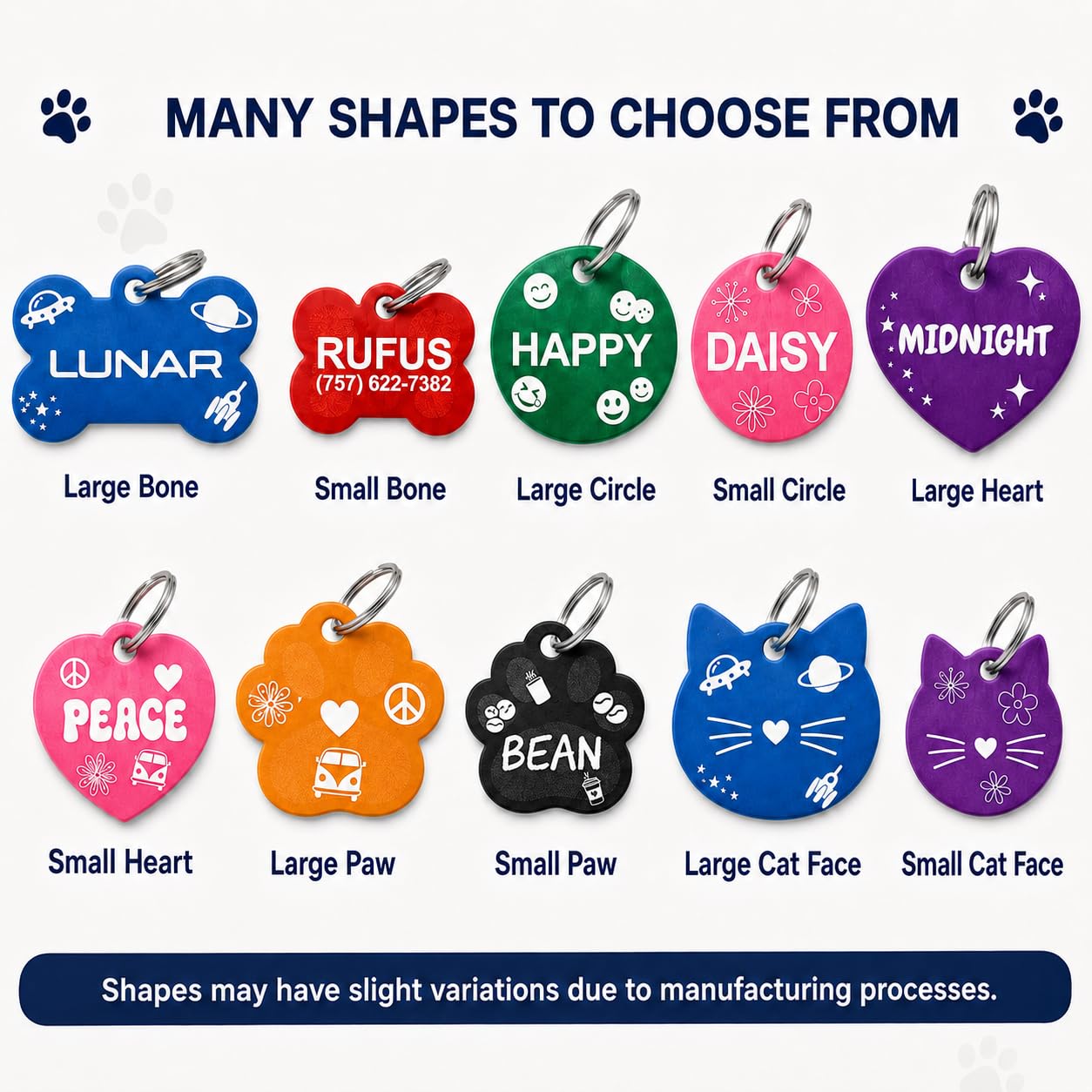 Dr. Fremont's Pet ID Tag Custom for Dog Cat. Chosen for real quality, fits naturally into modern