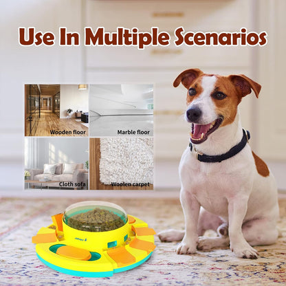 Dog Puzzle Toys for Dog Boredom and Mentally Stimulating, Interactive Slow Food Feeder Dispenser, Professional Level 2 in 1 for Large/Medium/Small Dog