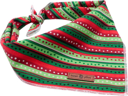 lionet paws Christmas Dog Bandana,Fabric Dogs Kerchief for Small Medium Large Dogs,Dog Cotton Triangle Bibs Scarf for Girl Boy