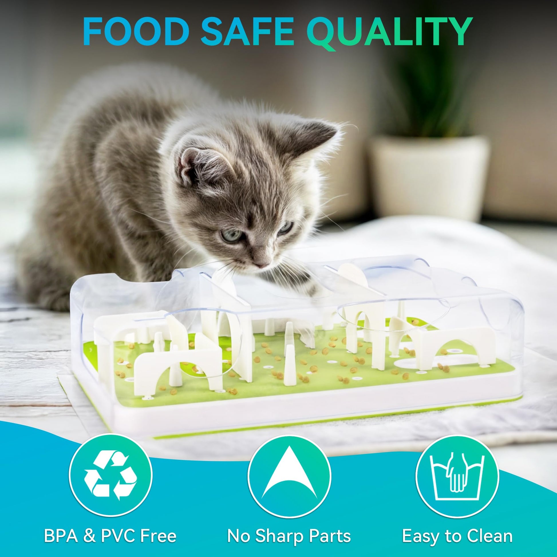 ALL FOR PAWS Interactive Cat Puzzle Feeder & Slow Feed. Chosen for real quality, fits naturally