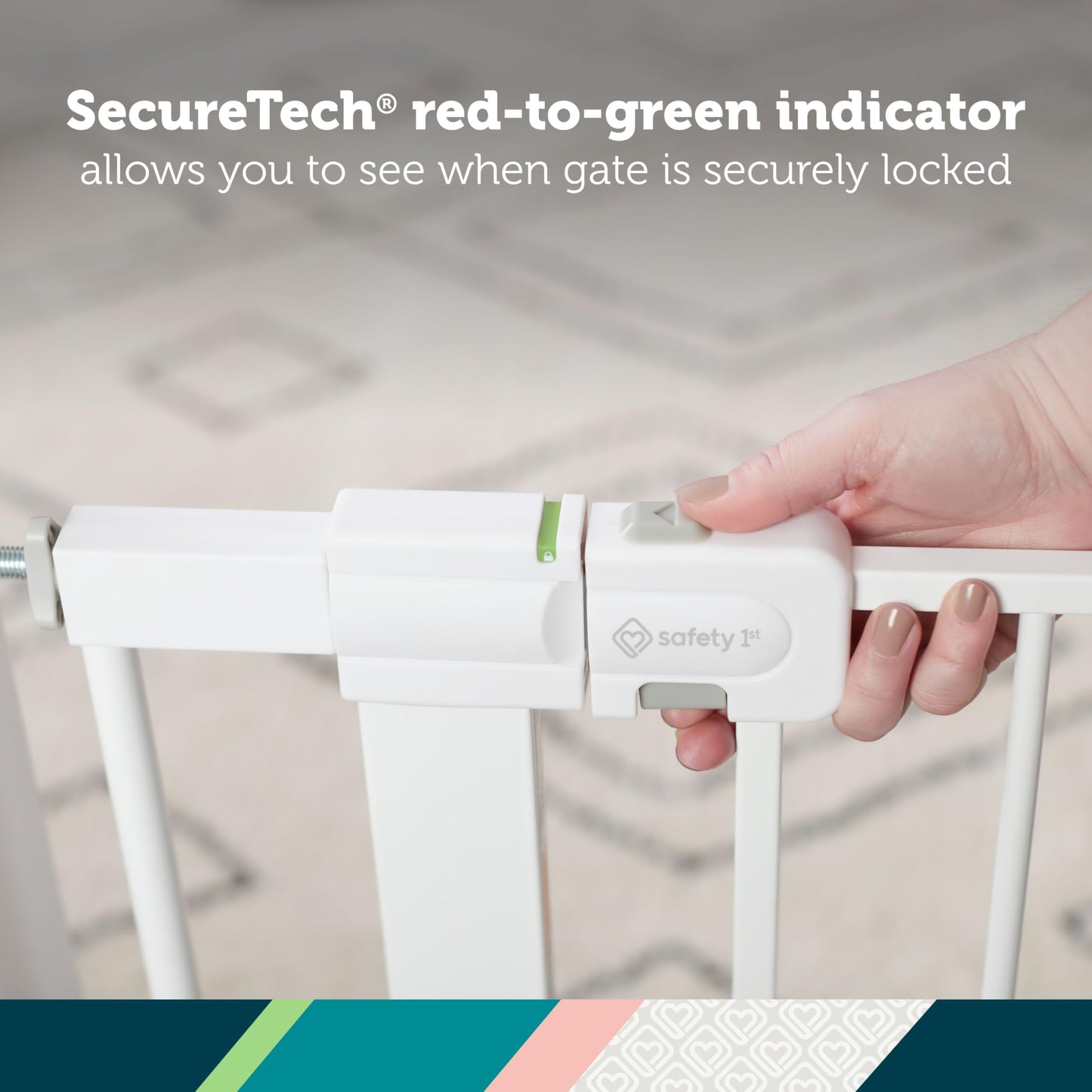 Safety 1st Easy Install Walk Thru Baby Gate for. Chosen for real quality, fits naturally into