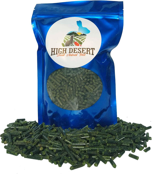 High Desert Timothy Grass Hay Pellets for Rabbits, Guinea Pigs, Chinchillas, and Small Pets