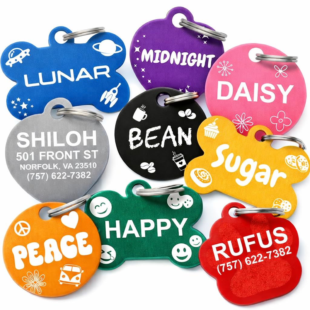 Dr. Fremont's Pet ID Tag Custom for Dog Cat. Chosen for real quality, fits naturally into modern