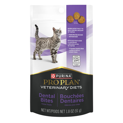 Purina Pro Plan Veterinary Diets Dental Bites Cat. Chosen for real quality, fits naturally into