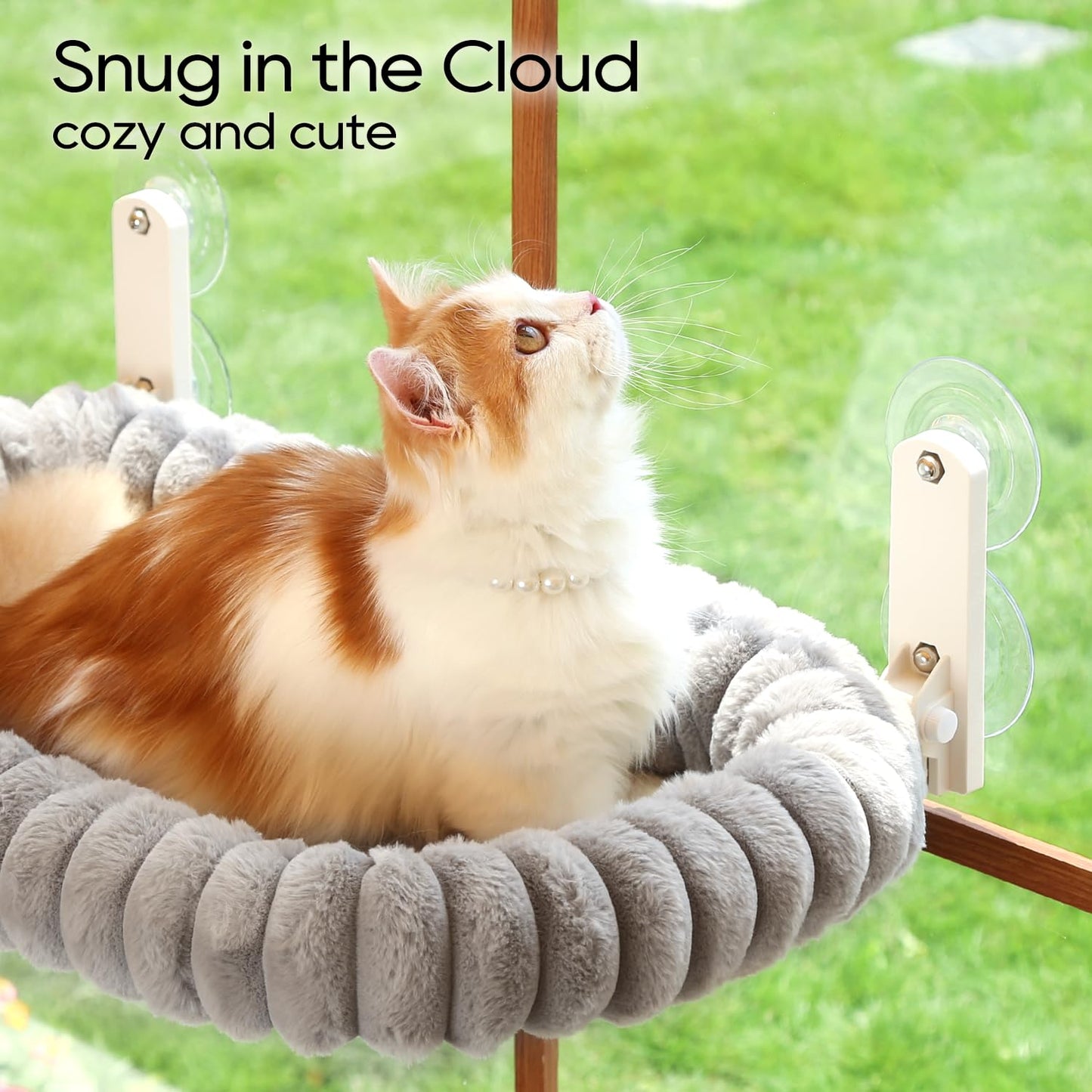 Zakkart SnugCloud Foldable Cat Window Perch. Chosen for real quality, fits naturally into modern