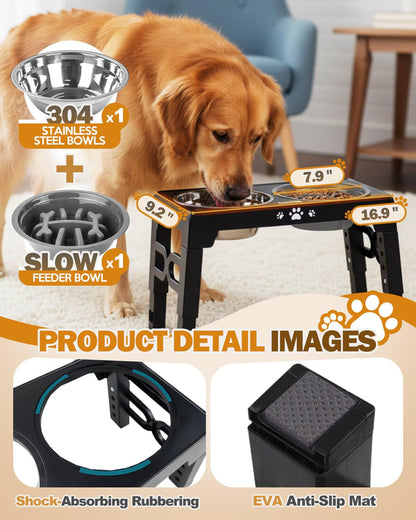 Jovrun Elevated Dog Bowls for Medium Large Size Dogs. Chosen for real quality, fits naturally into