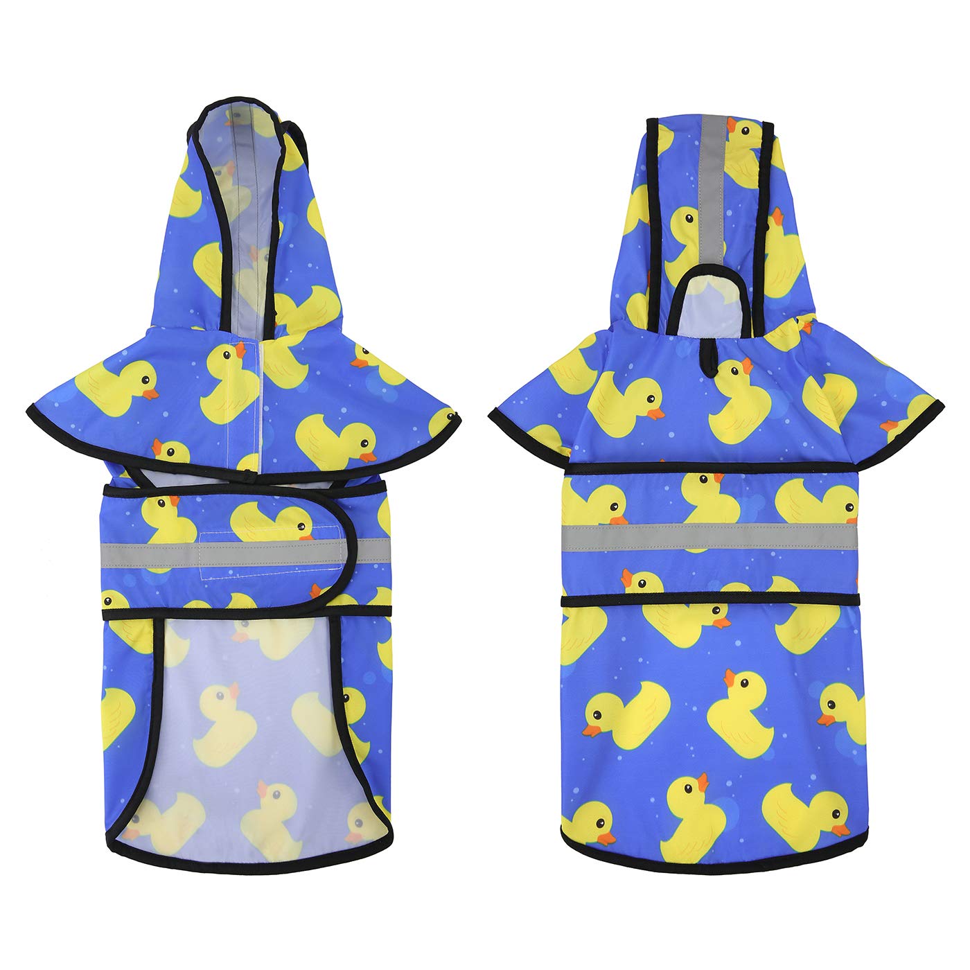 HDE Dog Raincoat with Hood & Leash Hole S. Chosen for real quality, fits naturally into modern pet