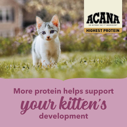 ACANA Highest Protein Dry Cat Food Kitten Recipe 4lb Bag