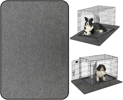 Dog Crate Mat Liner, Washable Pee Pads for Dogs, Absorbs Urine, Non-Slip, Waterproof Under Dog Crate Mat Floor Protector, Protects Floors from Wear and Scratches, (29"x42")