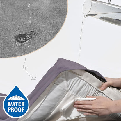 Comfort Expression Small Dog Beds Waterproof Cat Beds Orthopedic Foam Sofa Beds for Small Dogs Comfy Pet Bed with Washable Removable Cover & Non-Slip Bottom(XX-Small,Purple)