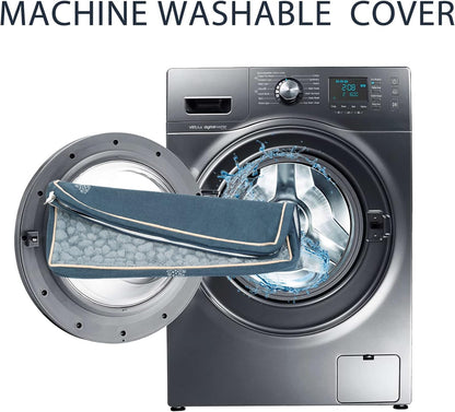 VANKEAN Waterproof Dog Crate Pad Bed Mat Reversible (Warm&Cool), Removable Washable Cover & Waterproof Inner Lining, Pet Crate Mattress for Cats and Dogs, Joint Relief Dog Bed for Crate, Navy