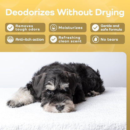 Grape Seed & Aloe Ultra Moisture for Coarse Coats Dog Shampoo - Deodorizing. Great for Schnauzer & Sensitive Skin - Hypoallergenic Dog Shampoo Gentle Bristle Care.