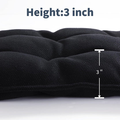 MABOZOO Chew Proof Indestructible Dog Beds for Aggressive Chewers,Durable Dog Crate Pad,Washable Tough Pet Mats for Kennel,Black,M 18x29 in