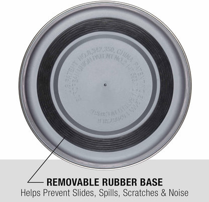 Loving Pets - Bella Bowls - Dog Food Water Bowl No Tip Stainless Steel Pet Bowl No Skid Spill Proof (Medium, Blueberry Blue)