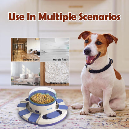 Dog Puzzle Toys for Boredom and Mental Stimulation, Interactive Slow Food Feeder Dispenser, Professional Level 2 in 1 for Large/Medium/Small Dogs